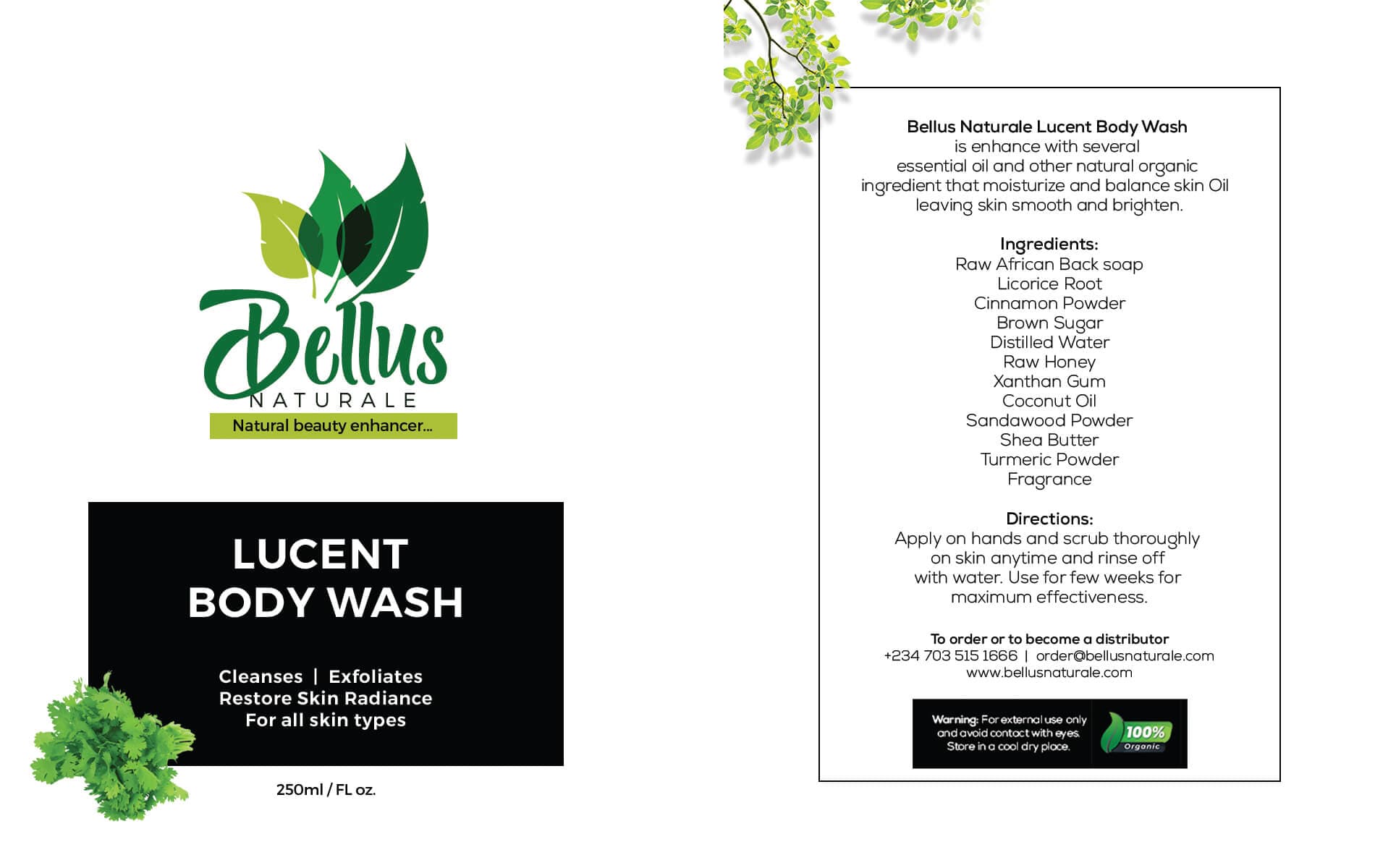 Bellus Product Labeling